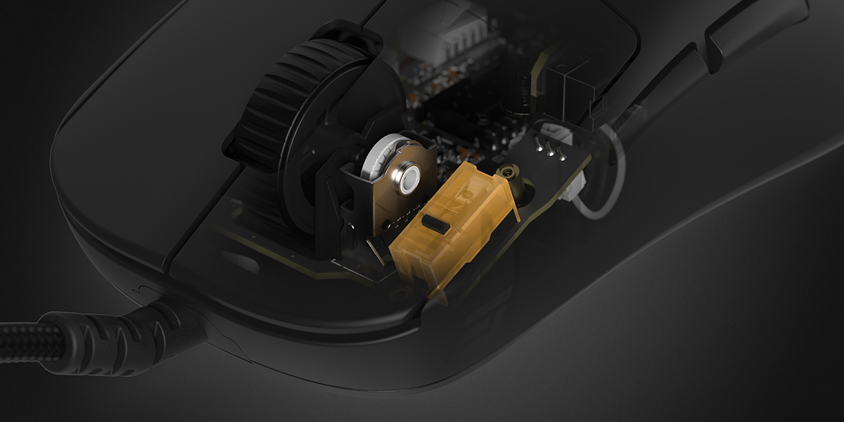Rapid Fire Switches inside the Gaming Mouse OP1